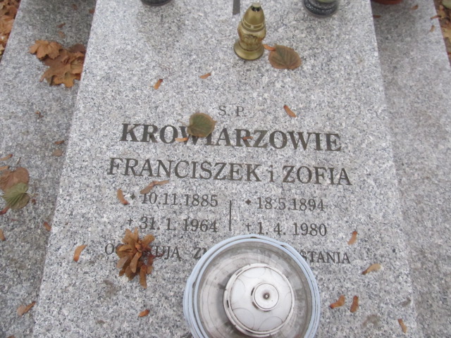 Zofia Krowiarz 1894 Trzcinica - Grobonet - Wyszukiwarka osób pochowanych