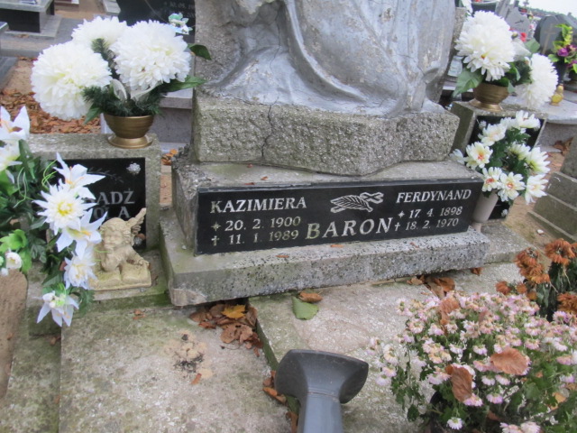 Kazimiera Baron 1900 Trzcinica - Grobonet - Wyszukiwarka osób pochowanych