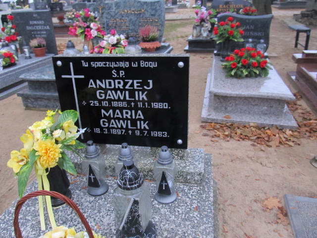 Andrzej Gawlik 1885 Trzcinica - Grobonet - Wyszukiwarka osób pochowanych