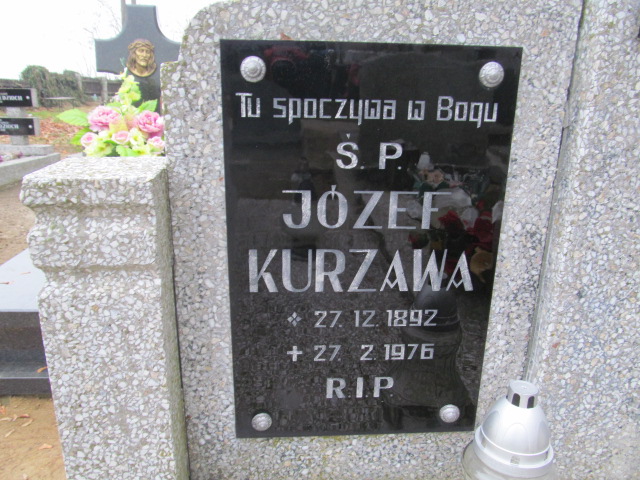 Józef Kurzawa 1892 Trzcinica - Grobonet - Wyszukiwarka osób pochowanych
