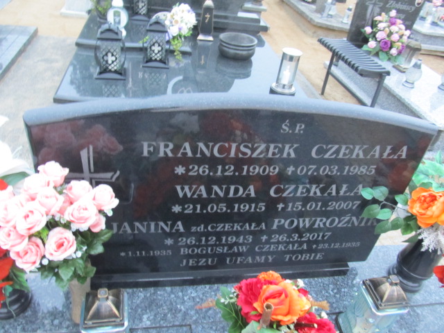 Wanda Czekała 1915 Trzcinica - Grobonet - Wyszukiwarka osób pochowanych