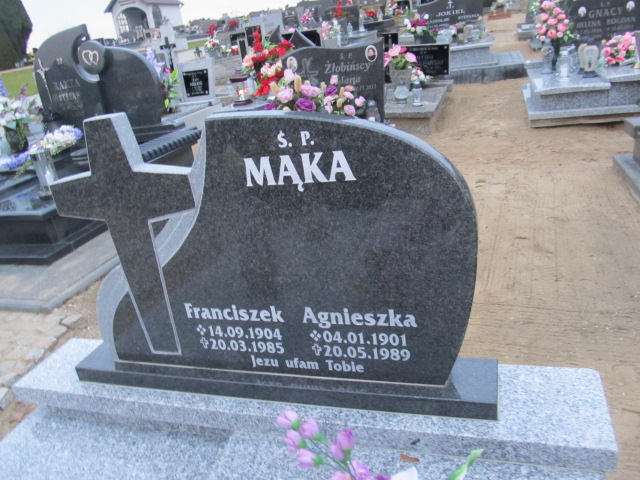 Agnieszka Mąka 1901 Trzcinica - Grobonet - Wyszukiwarka osób pochowanych