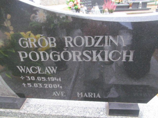 Grzegorz Podgórski 1974 Trzcinica - Grobonet - Wyszukiwarka osób pochowanych
