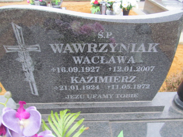 Wacława Wawrzyniak 1927 Trzcinica - Grobonet - Wyszukiwarka osób pochowanych